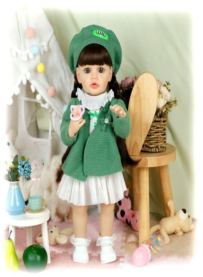 RABJET Reborn Baby Dolls Girl Maddie - 22 Inch Realistic Newborn Lifelike Real Life Baby Dolls That Look Real Soft Vinyl Doll Gift for Kids Age 3+, Multicolor - Image 3